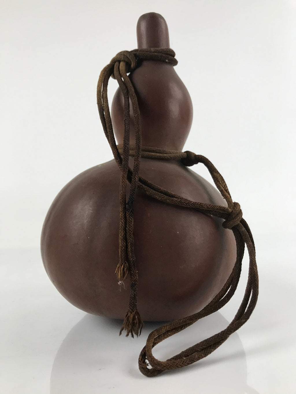 Japanese Natural Hyotan Gourd Vtg Sake Bottle Lucky Charm Large Calabash G256