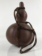 Japanese Natural Hyotan Gourd Vtg Sake Bottle Lucky Charm Large Calabash G256
