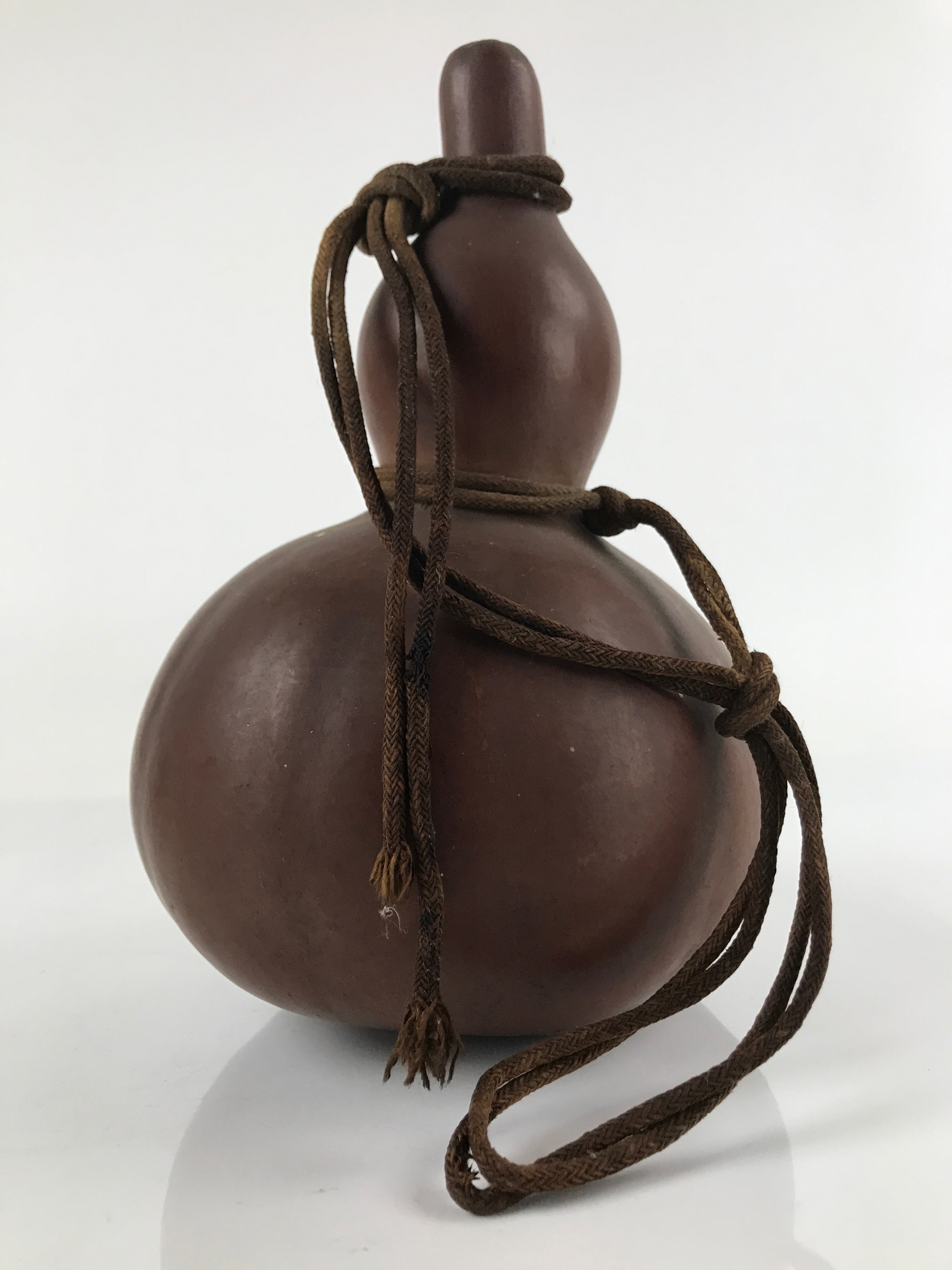 Japanese Natural Hyotan Gourd Vtg Sake Bottle Lucky Charm Large Calabash G256