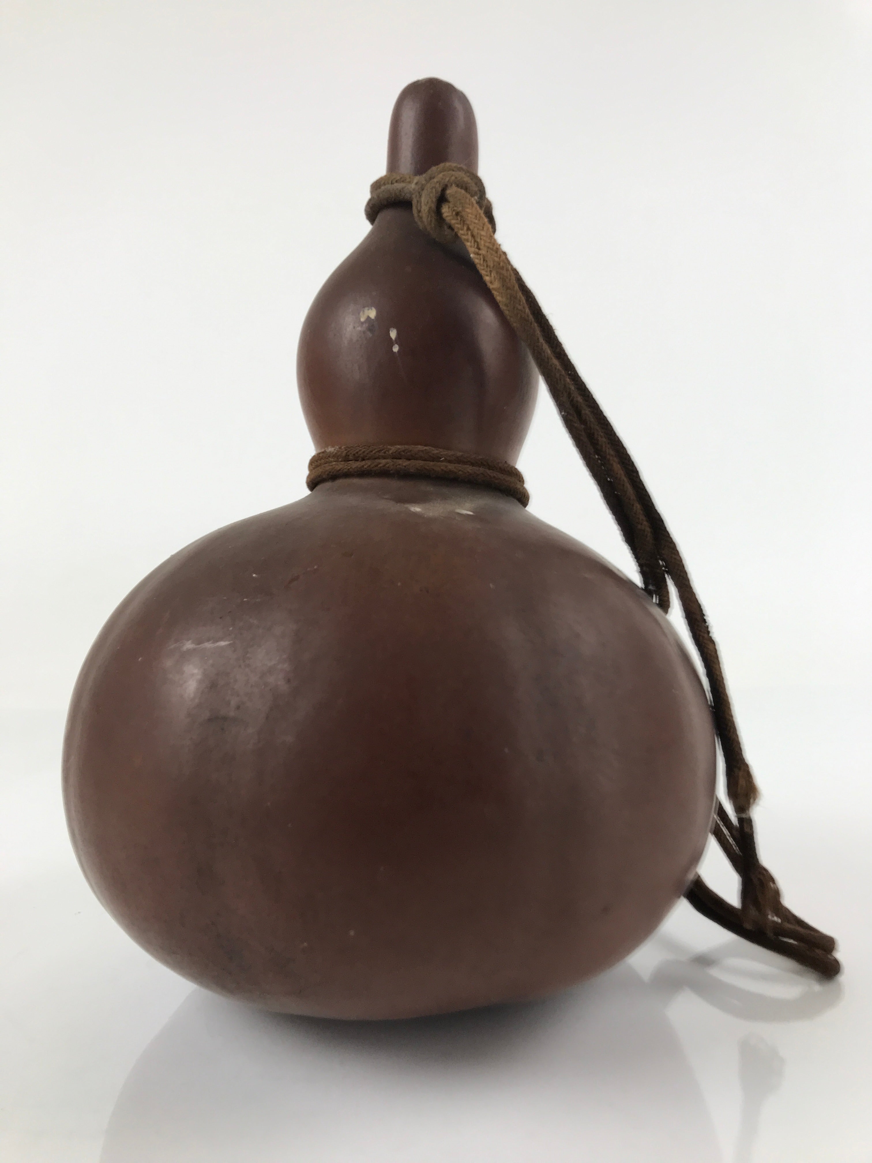 Japanese Natural Hyotan Gourd Vtg Sake Bottle Lucky Charm Large Calabash G256