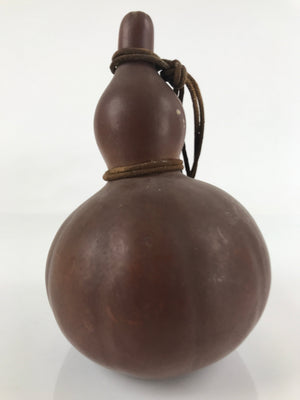 Japanese Natural Hyotan Gourd Vtg Sake Bottle Lucky Charm Large Calabash G256