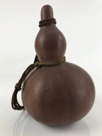 Japanese Natural Hyotan Gourd Vtg Sake Bottle Lucky Charm Large Calabash G256