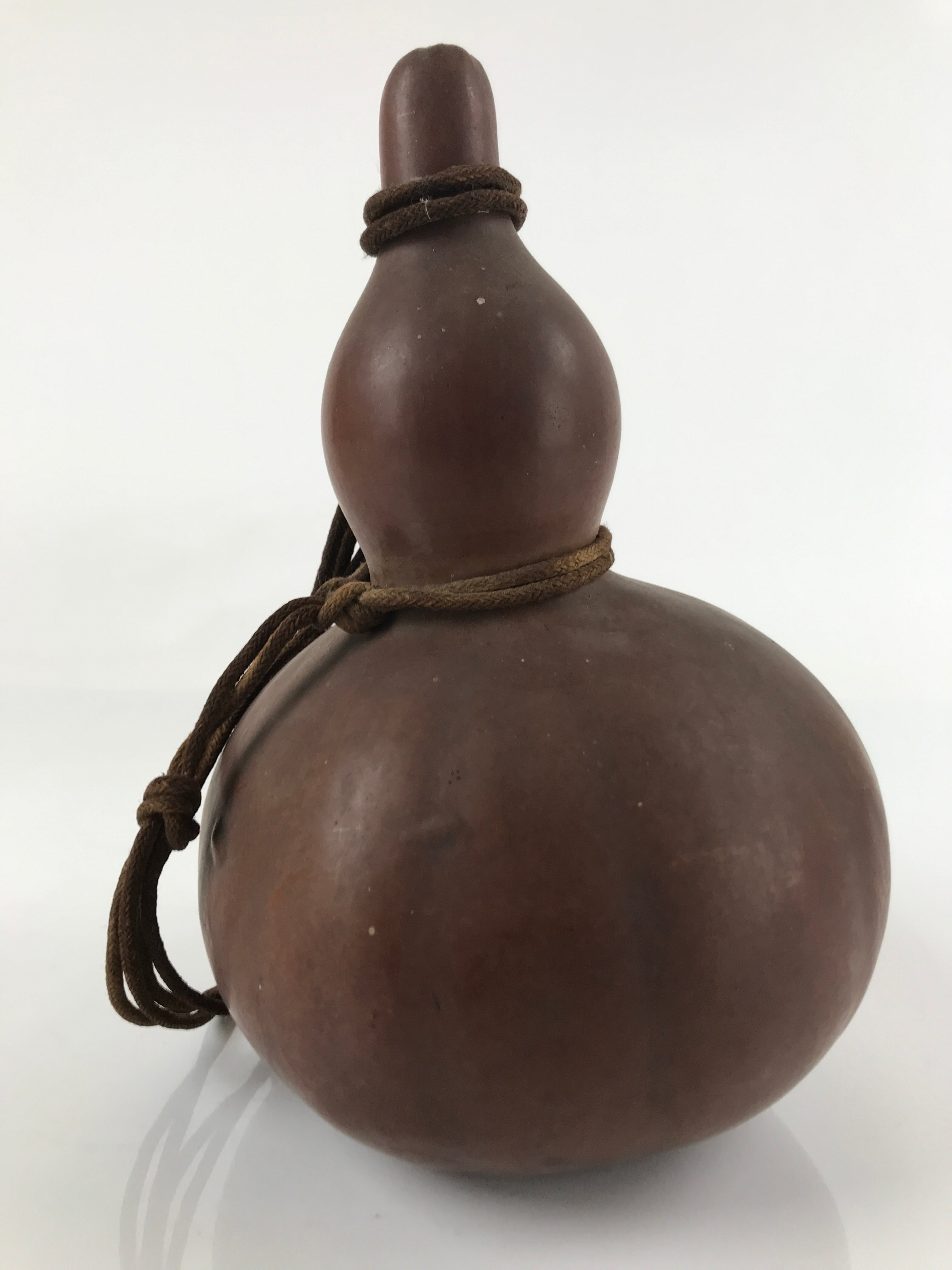 Japanese Natural Hyotan Gourd Vtg Sake Bottle Lucky Charm Large Calabash G256