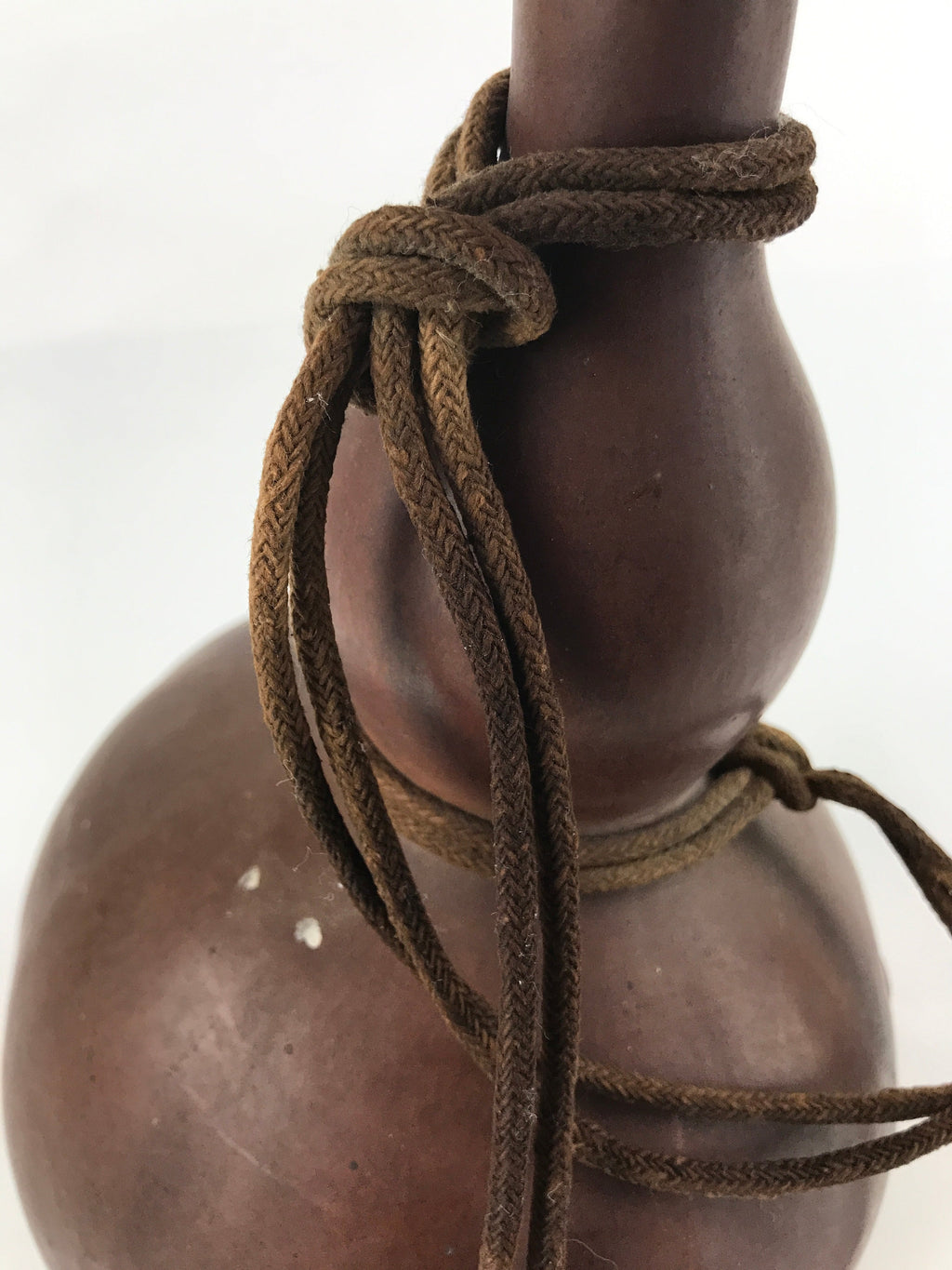 Japanese Natural Hyotan Gourd Vtg Sake Bottle Lucky Charm Large Calabash G256