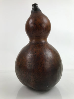 Japanese Natural Hyotan Gourd Vtg Sake Bottle Lucky Charm Large Calabash G269