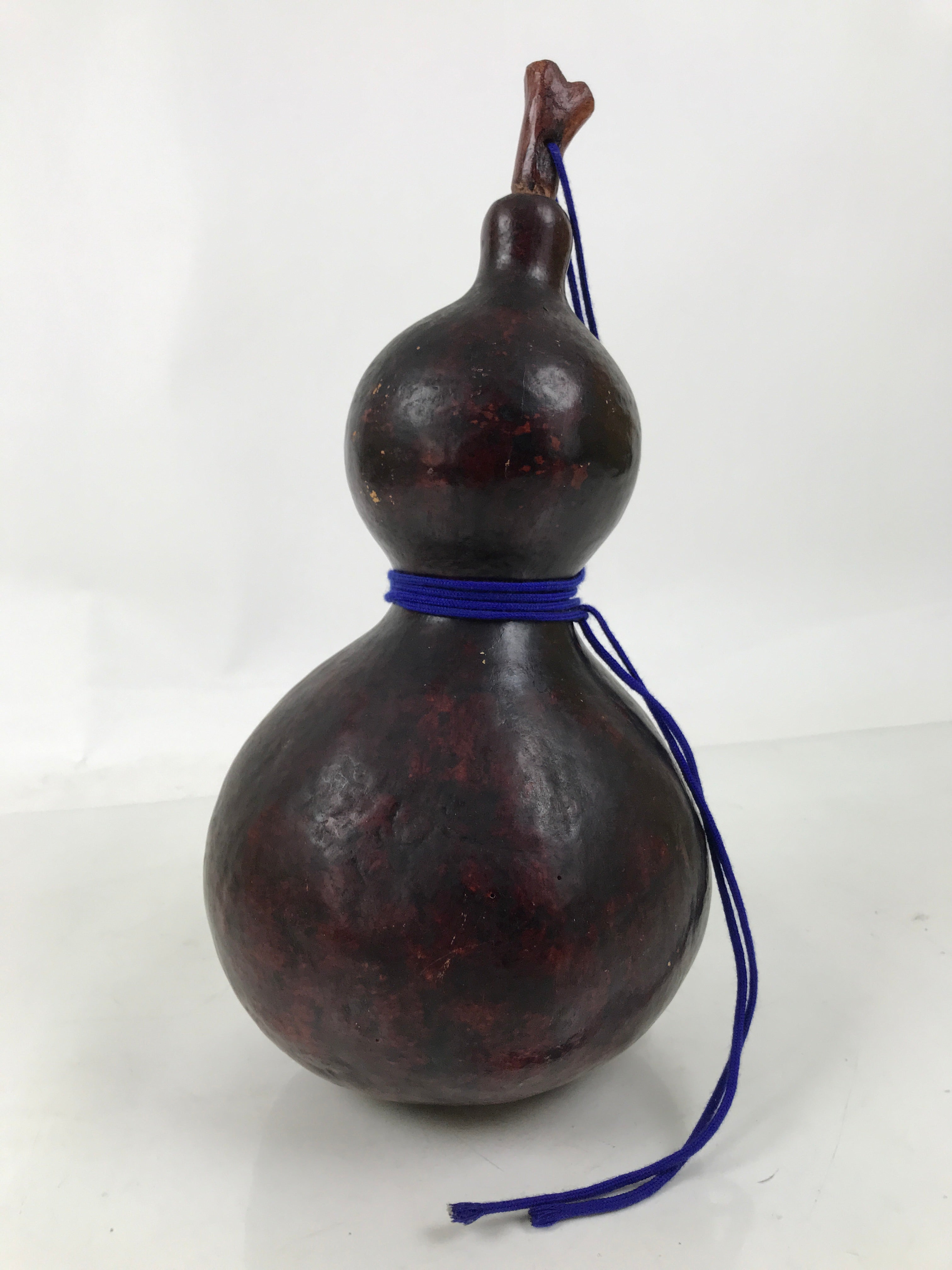 Japanese Natural Hyotan Gourd Vtg Sake Bottle Lucky Charm Large Calabash G281
