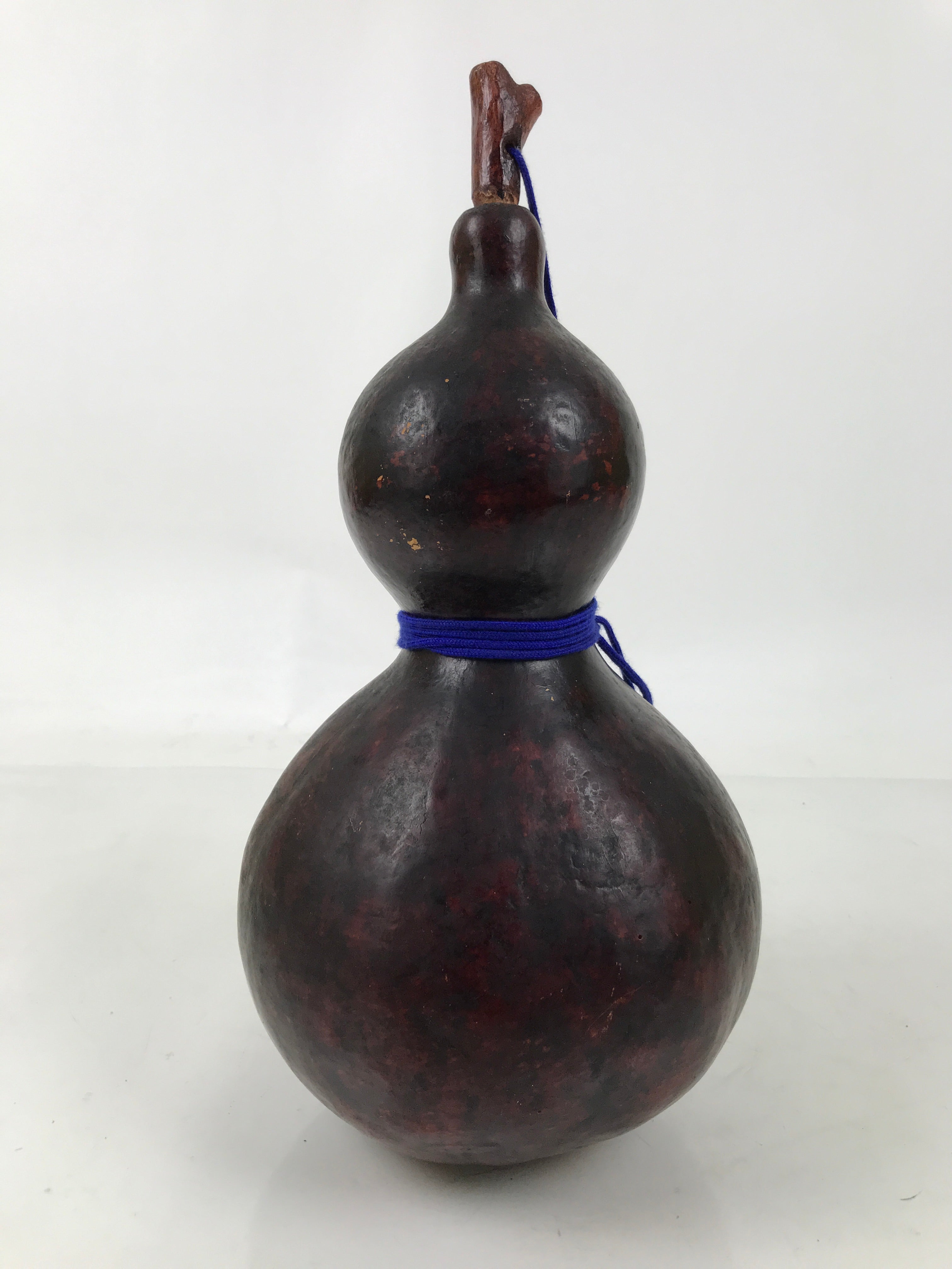 Japanese Natural Hyotan Gourd Vtg Sake Bottle Lucky Charm Large Calabash G281