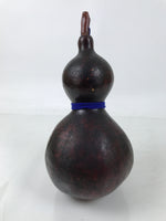 Japanese Natural Hyotan Gourd Vtg Sake Bottle Lucky Charm Large Calabash G281
