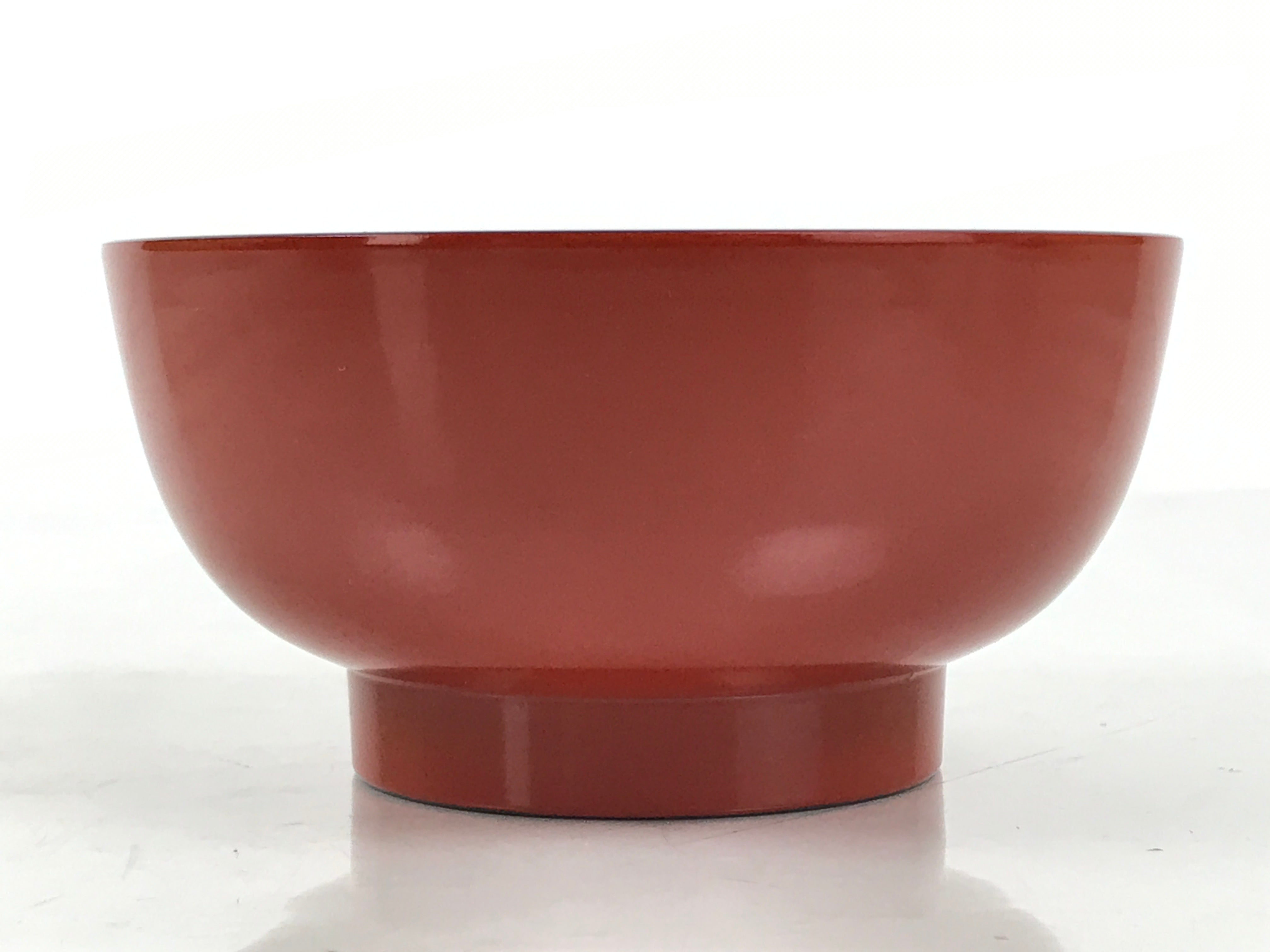Japanese Natural Lacquered Wooden Rice Bowl Owan Vtg Wajima Nuri Red Black LB138