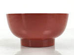 Japanese Natural Lacquered Wooden Rice Bowl Owan Vtg Wajima Nuri Red Black LB138