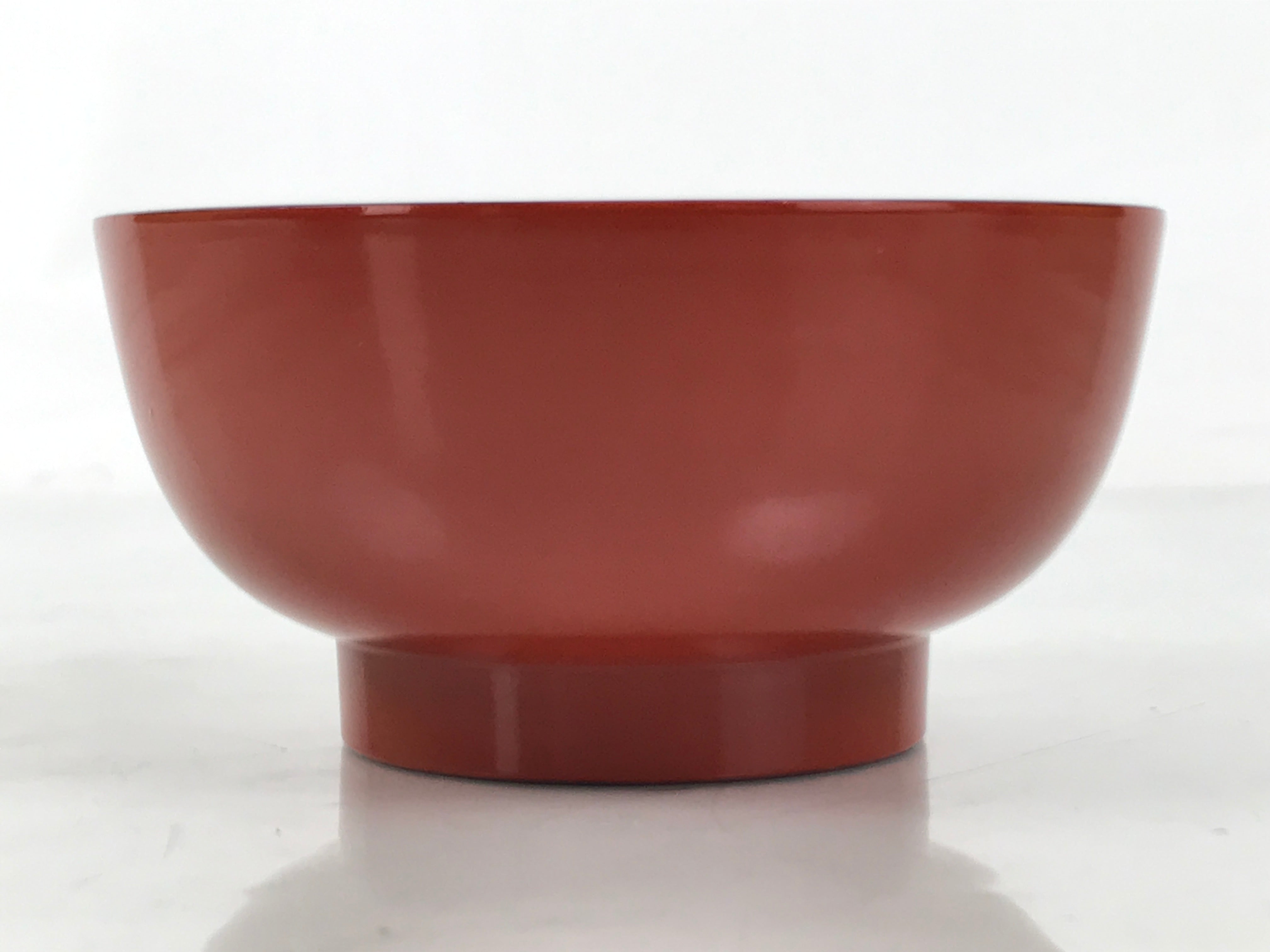 Japanese Natural Lacquered Wooden Rice Bowl Owan Vtg Wajima Nuri Red Black LB138