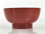 Japanese Natural Lacquered Wooden Rice Bowl Owan Vtg Wajima Nuri Red Black LB138