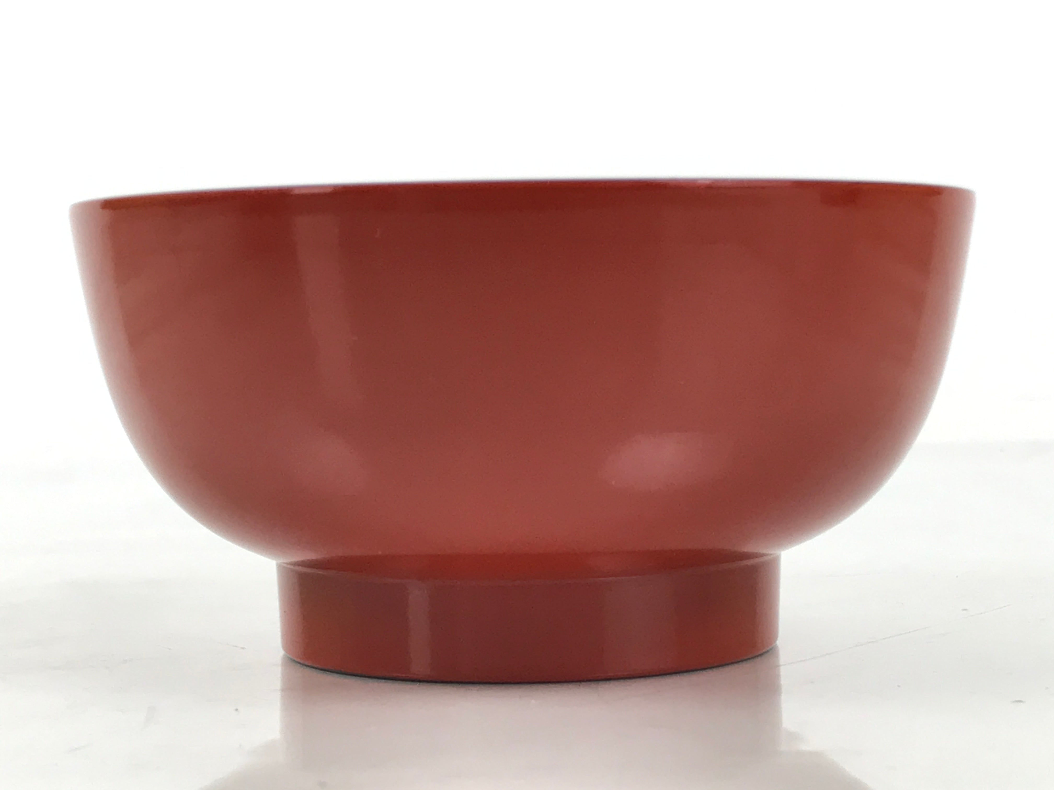 Japanese Natural Lacquered Wooden Rice Bowl Owan Vtg Wajima Nuri Red Black LB138