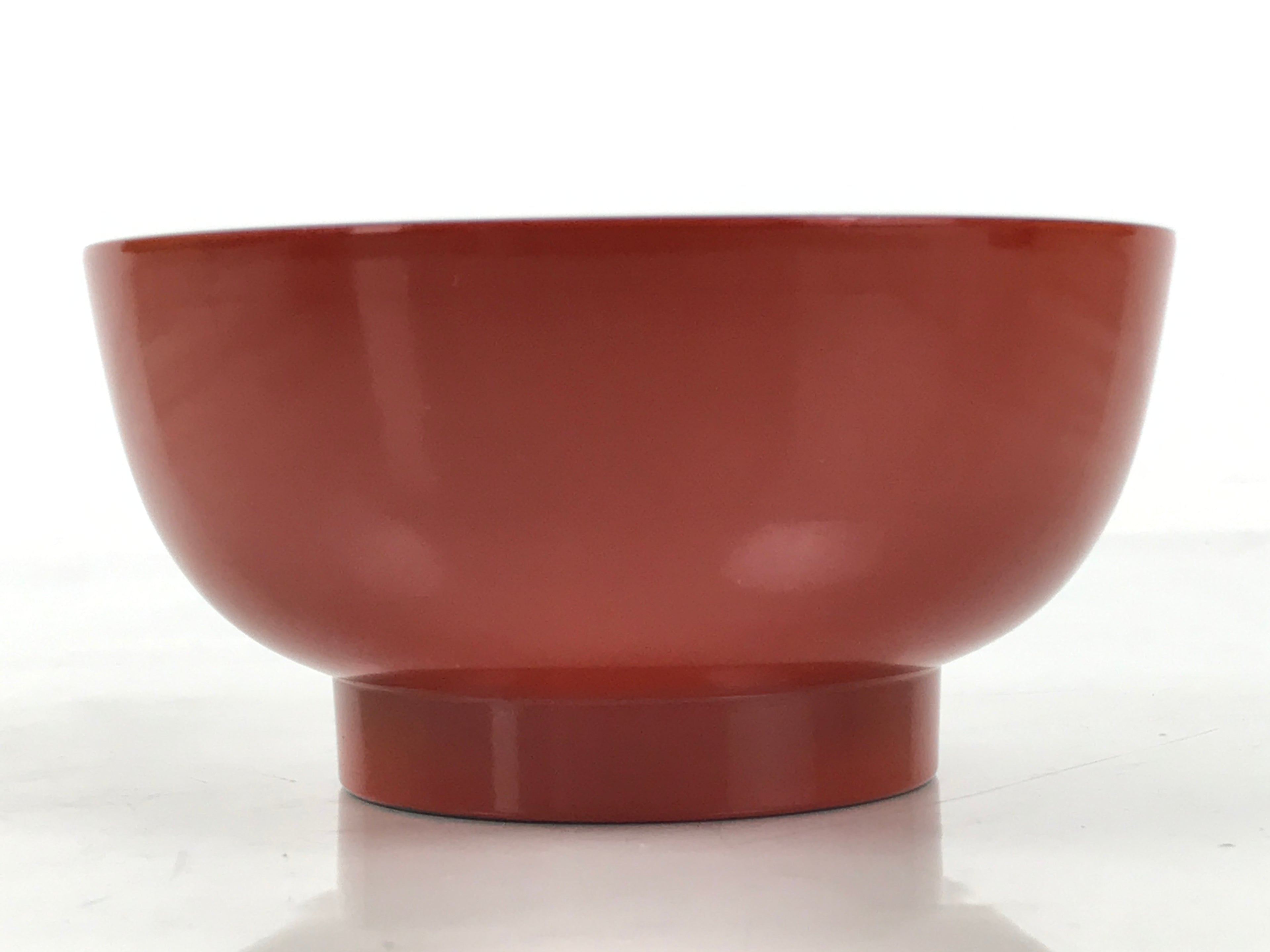 Japanese Natural Lacquered Wooden Rice Bowl Owan Vtg Wajima Nuri Red Black LB138