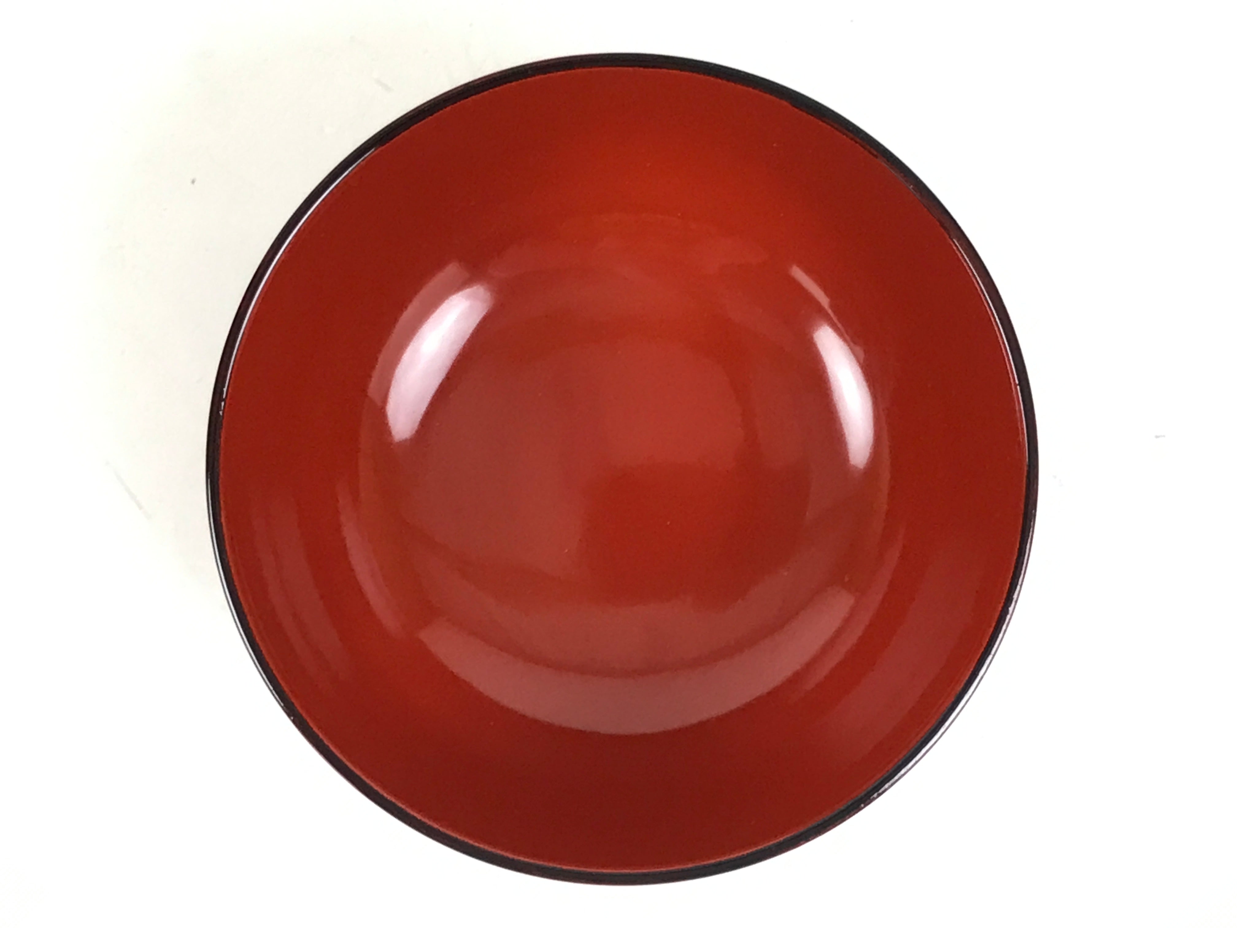 Japanese Natural Lacquered Wooden Rice Bowl Owan Vtg Wajima Nuri Red Black LB138