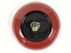Japanese Natural Lacquered Wooden Rice Bowl Owan Vtg Wajima Nuri Red Black LB138