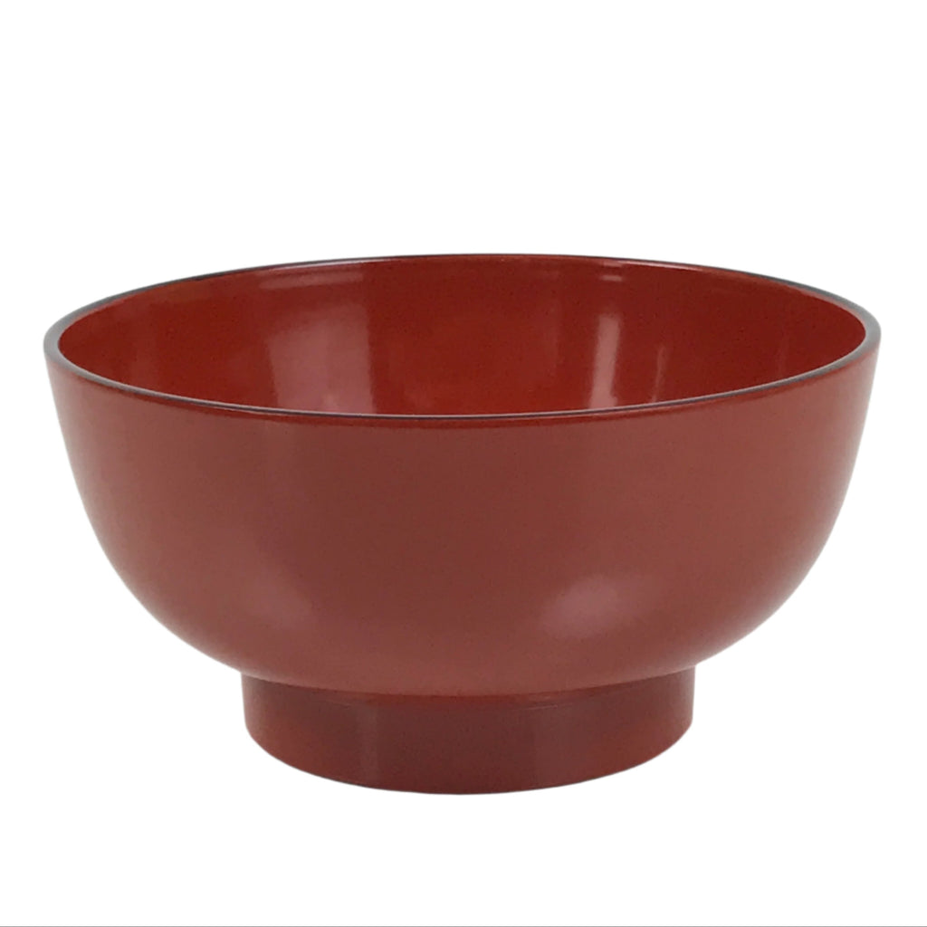 Japanese Natural Lacquered Wooden Rice Bowl Owan Vtg Wajima Nuri Red Black LB138