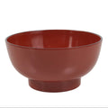 Japanese Natural Lacquered Wooden Rice Bowl Owan Vtg Wajima Nuri Red Black LB138