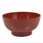 Japanese Natural Lacquered Wooden Rice Bowl Owan Vtg Wajima Nuri Red Black LB138