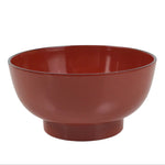 Japanese Natural Lacquered Wooden Rice Bowl Owan Vtg Wajima Nuri Red Black LB138