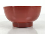 Japanese Natural Lacquered Wooden Rice Bowl Owan Vtg Wajima Nuri Red Black LB139
