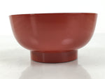 Japanese Natural Lacquered Wooden Rice Bowl Owan Vtg Wajima Nuri Red Black LB139