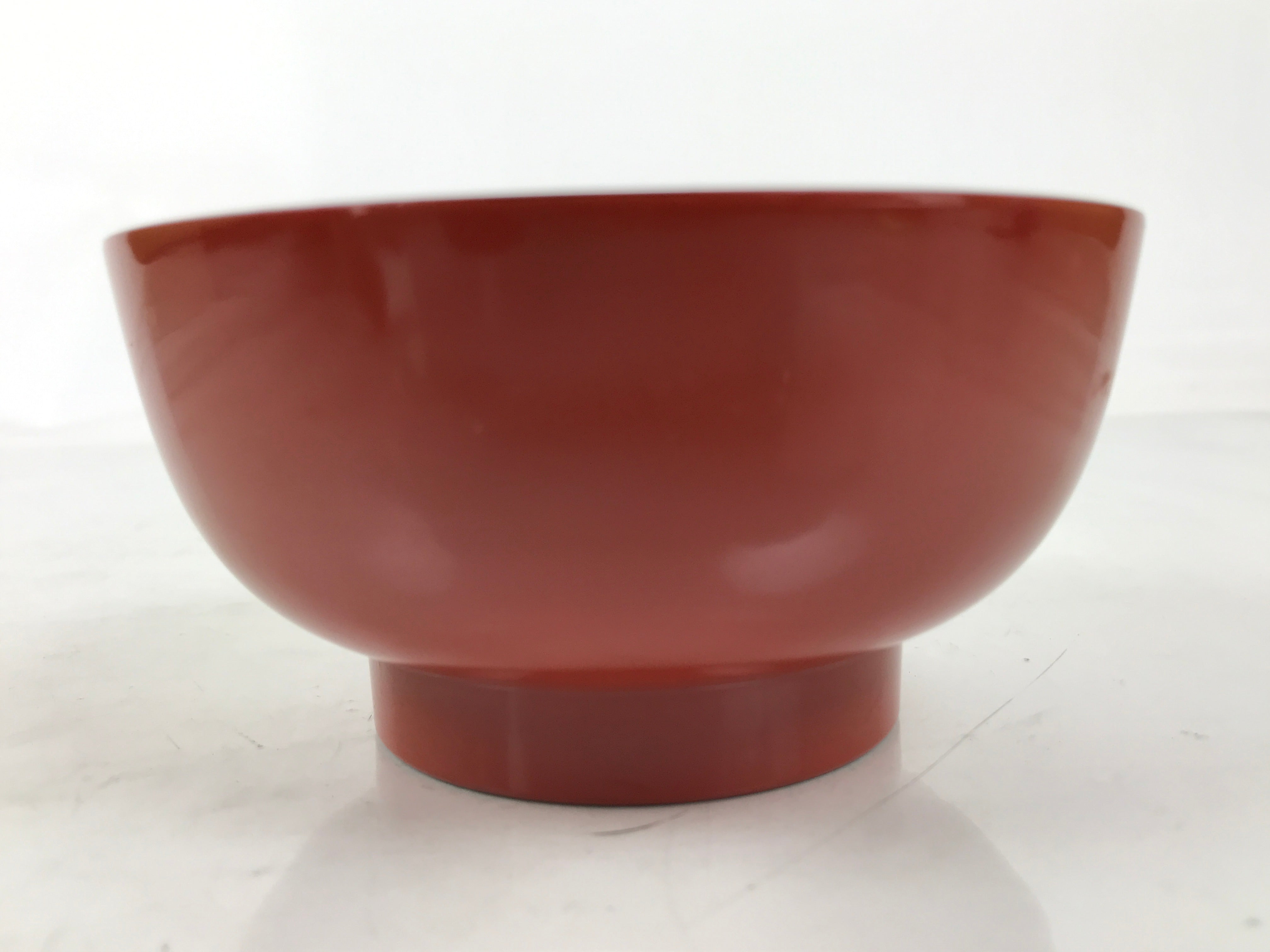 Japanese Natural Lacquered Wooden Rice Bowl Owan Vtg Wajima Nuri Red Black LB140
