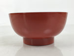 Japanese Natural Lacquered Wooden Rice Bowl Owan Vtg Wajima Nuri Red Black LB140