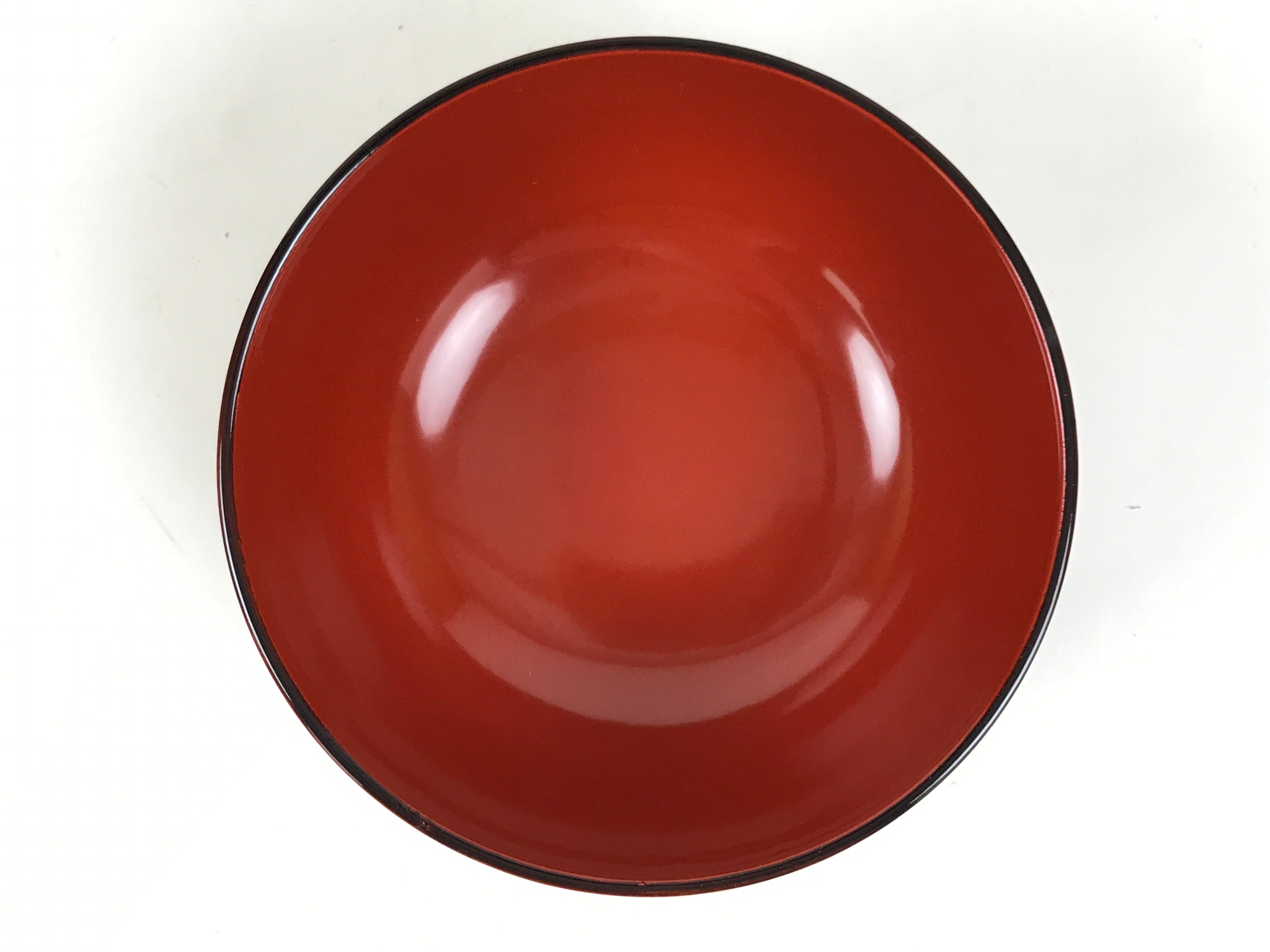 Japanese Natural Lacquered Wooden Rice Bowl Owan Vtg Wajima Nuri Red Black LB140