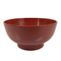 Japanese Natural Lacquered Wooden Rice Bowl Owan Vtg Wajima Nuri Red Black LB140