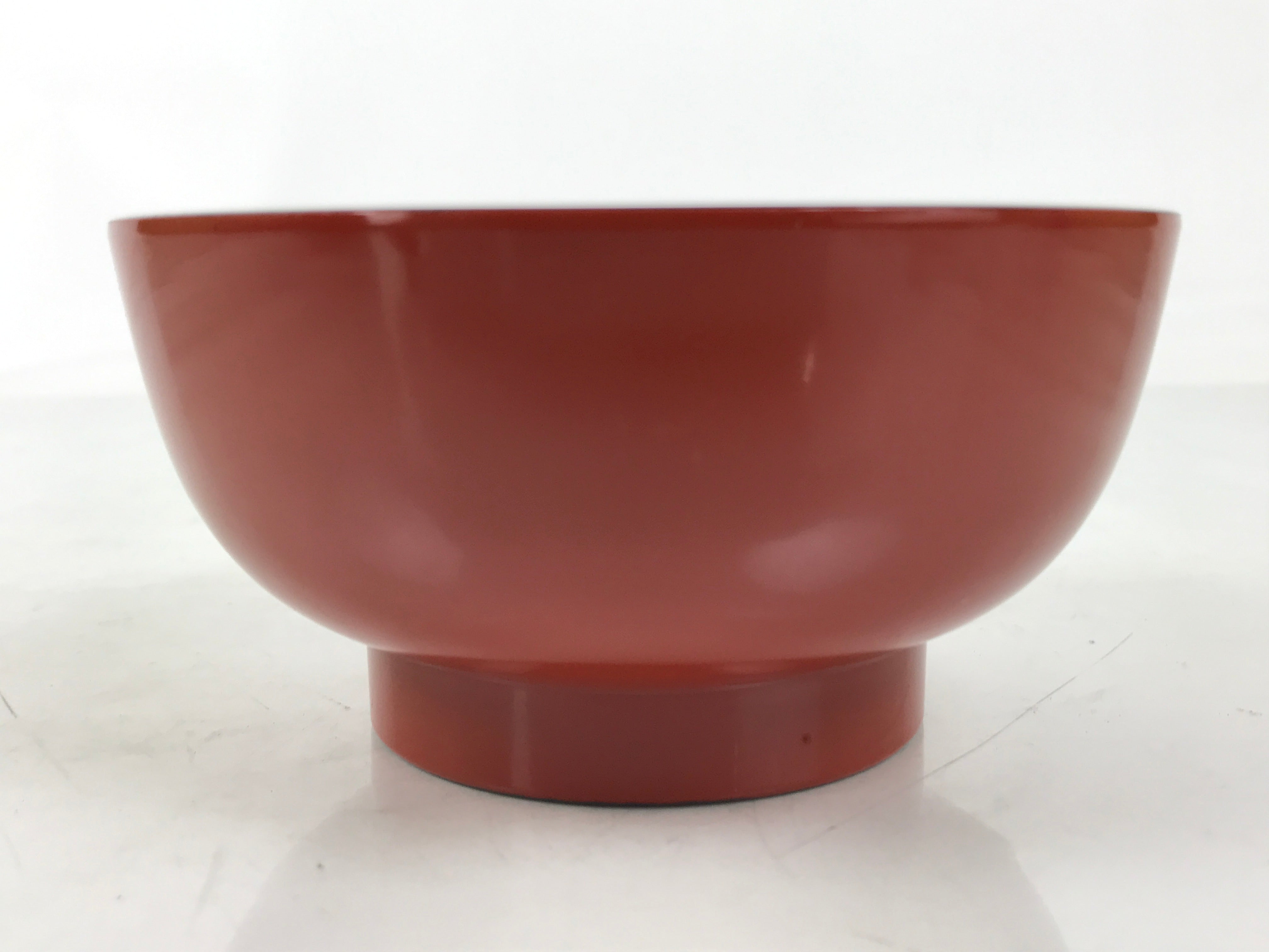 Japanese Natural Lacquered Wooden Rice Bowl Owan Vtg Wajima Nuri Red Black LB141