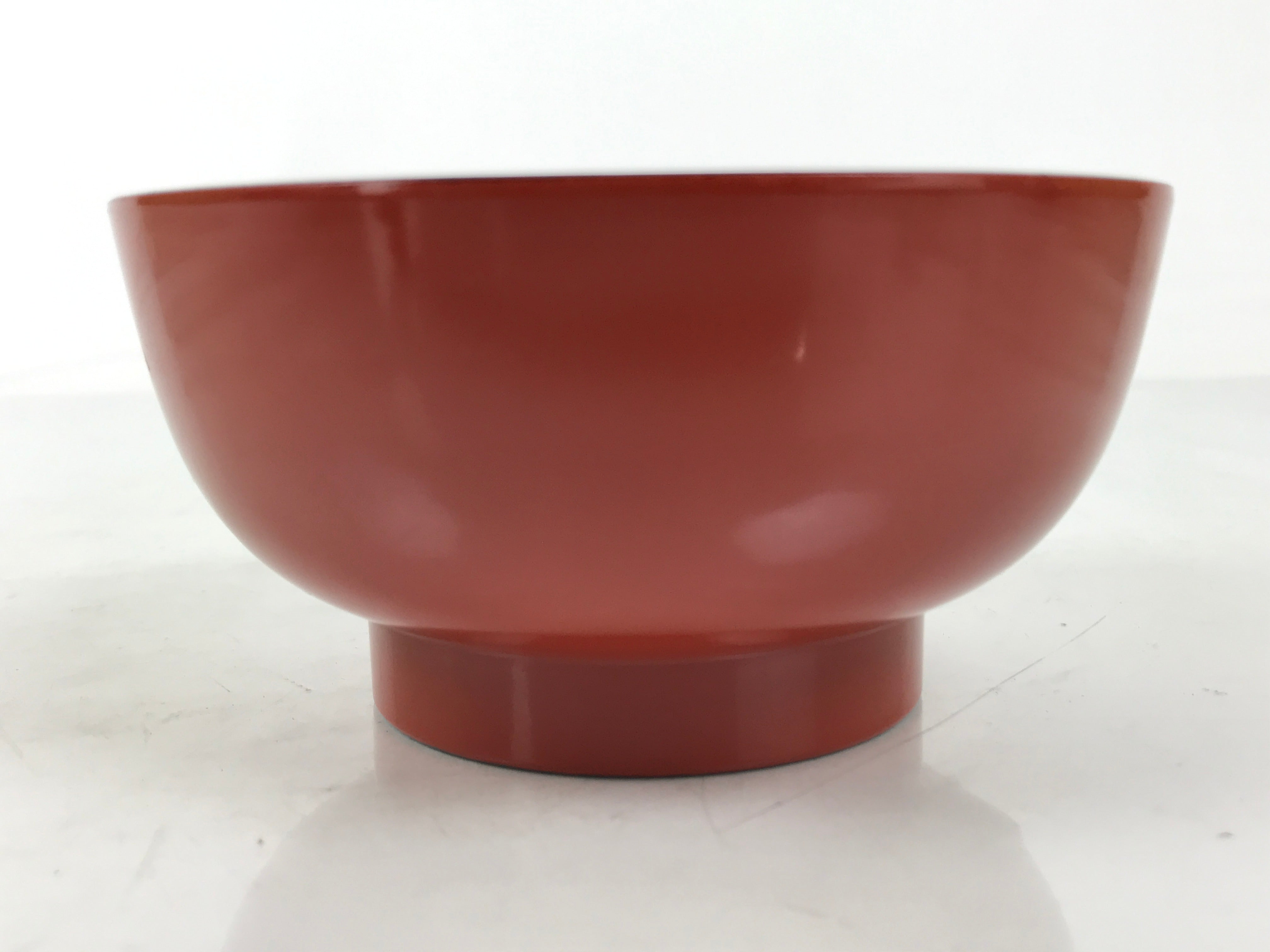 Japanese Natural Lacquered Wooden Rice Bowl Owan Vtg Wajima Nuri Red Black LB141