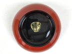 Japanese Natural Lacquered Wooden Rice Bowl Owan Vtg Wajima Nuri Red Black LB141