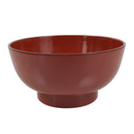 Japanese Natural Lacquered Wooden Rice Bowl Owan Vtg Wajima Nuri Red Black LB141