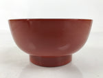 Japanese Natural Lacquered Wooden Rice Bowl Owan Vtg Wajima Nuri Red Black LB142