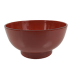 Japanese Natural Lacquered Wooden Rice Bowl Owan Vtg Wajima Nuri Red Black LB142