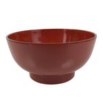 Japanese Natural Lacquered Wooden Rice Bowl Owan Vtg Wajima Nuri Red Black LB142