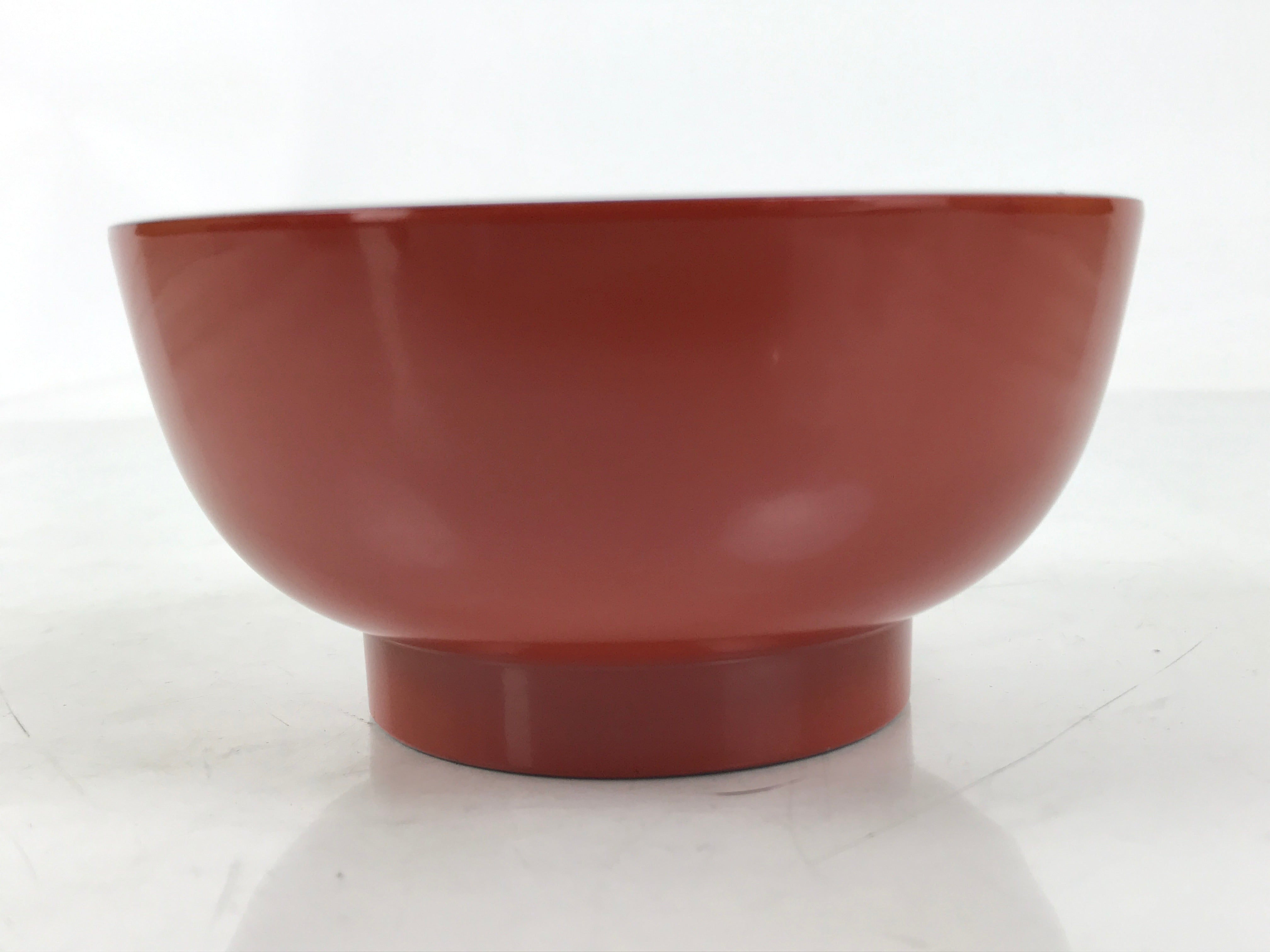 Japanese Natural Lacquered Wooden Rice Bowl Owan Vtg Wajima Nuri Red Black LB143