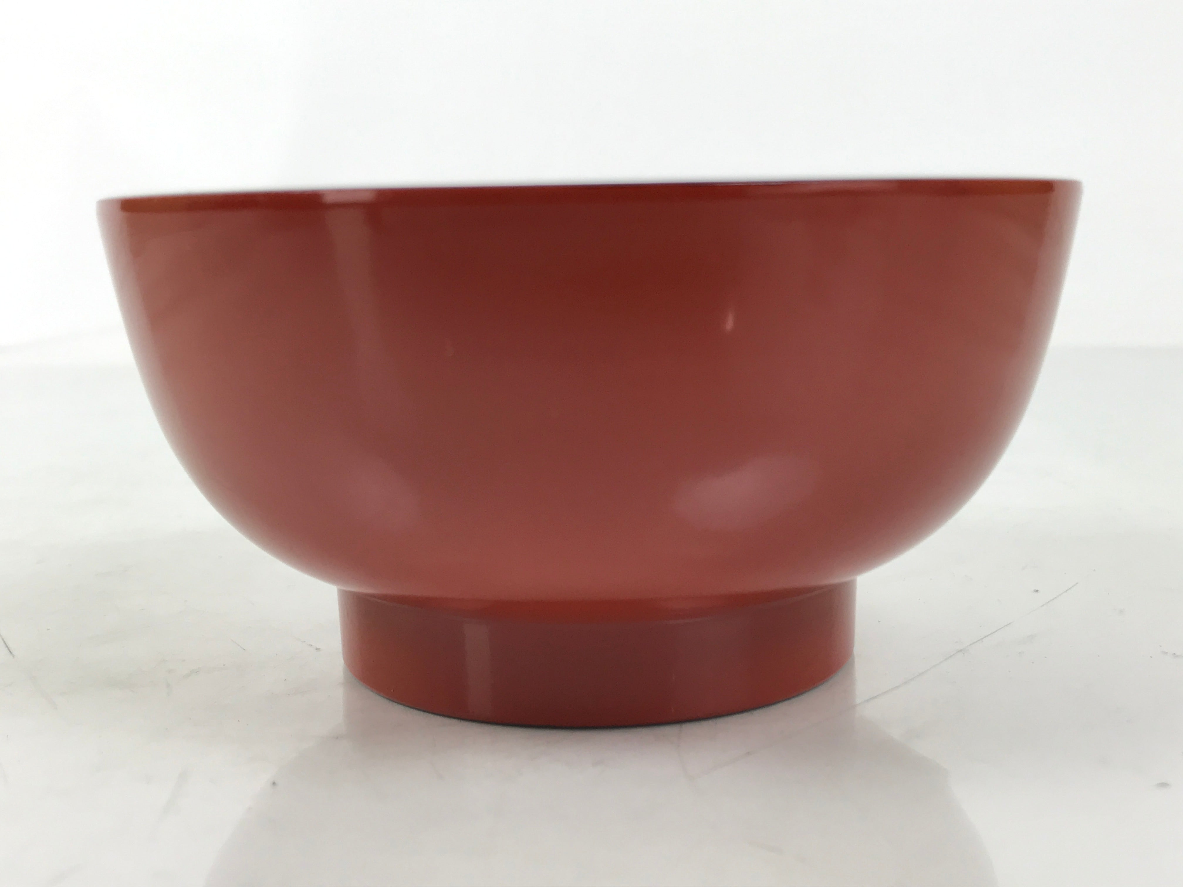 Japanese Natural Lacquered Wooden Rice Bowl Owan Vtg Wajima Nuri Red Black LB143