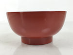 Japanese Natural Lacquered Wooden Rice Bowl Owan Vtg Wajima Nuri Red Black LB143