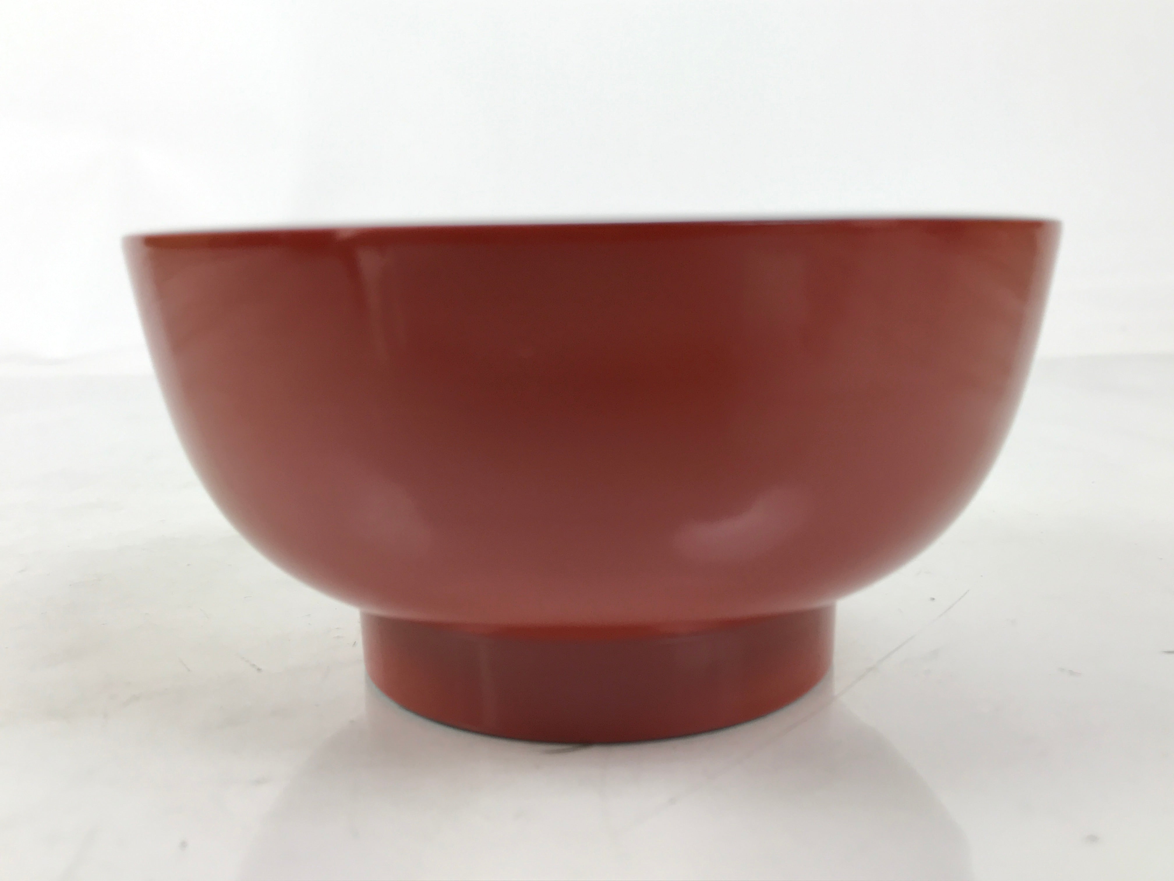 Japanese Natural Lacquered Wooden Rice Bowl Owan Vtg Wajima Nuri Red Black LB144