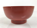 Japanese Natural Lacquered Wooden Rice Bowl Owan Vtg Wajima Nuri Red Black LB144