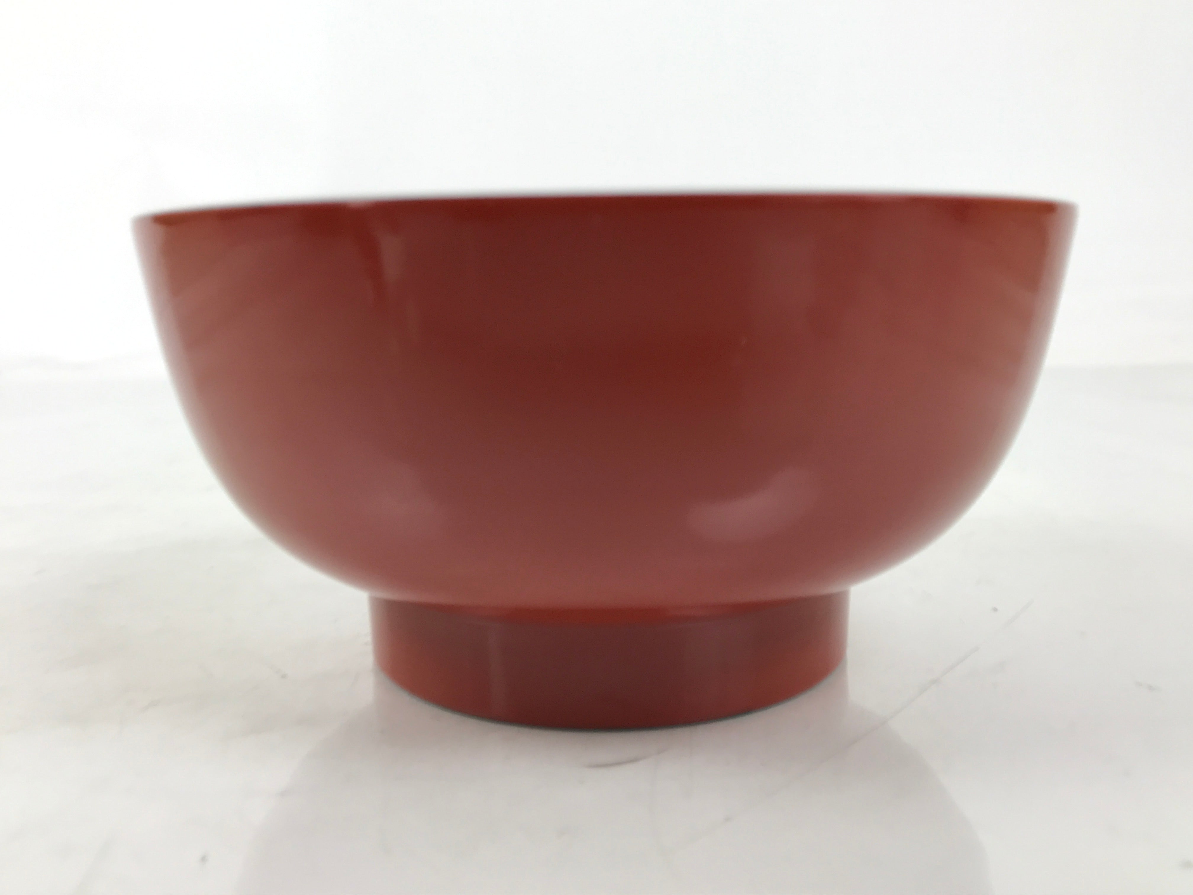 Japanese Natural Lacquered Wooden Rice Bowl Owan Vtg Wajima Nuri Red Black LB144