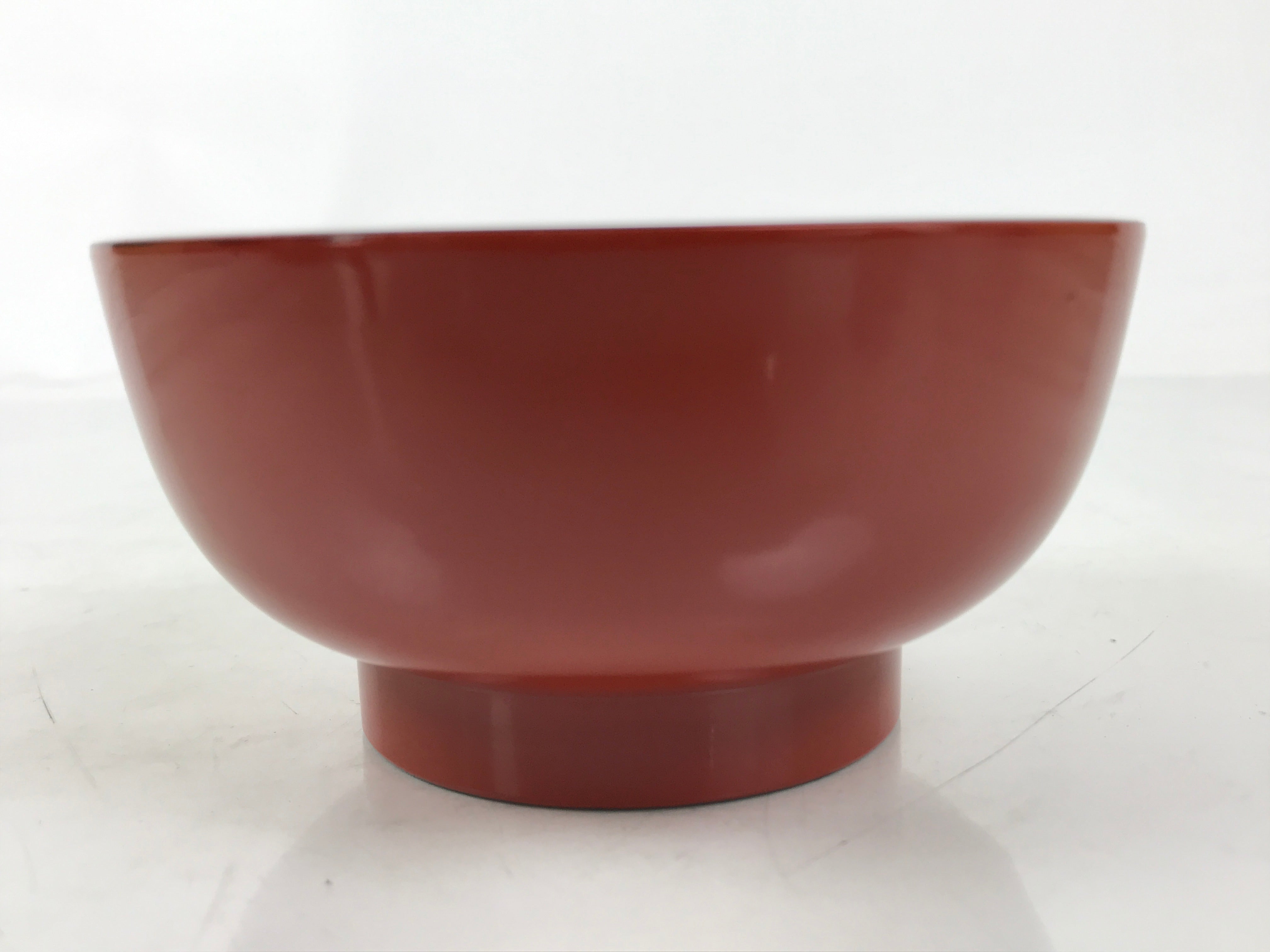 Japanese Natural Lacquered Wooden Rice Bowl Owan Vtg Wajima Nuri Red Black LB145
