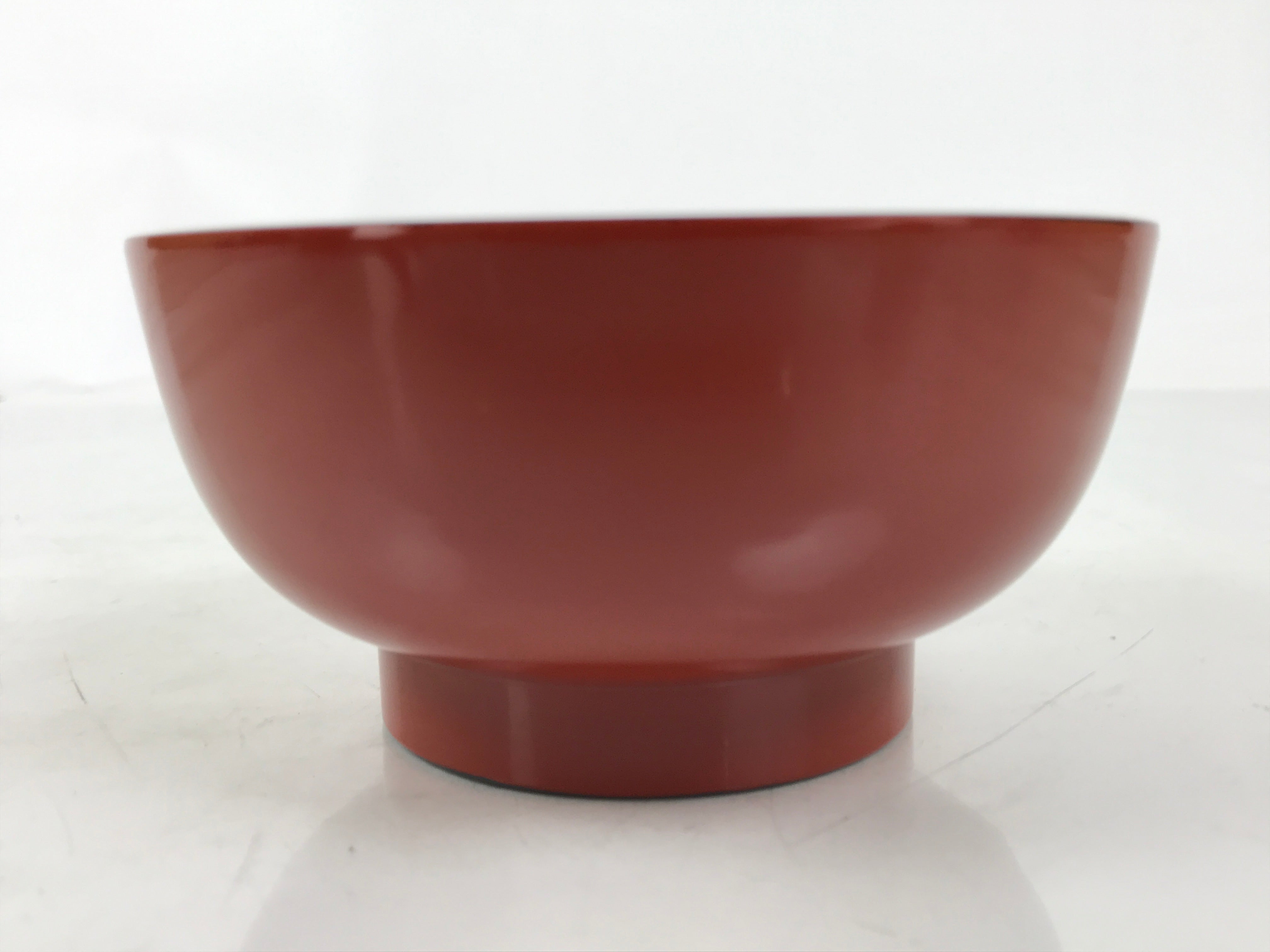 Japanese Natural Lacquered Wooden Rice Bowl Owan Vtg Wajima Nuri Red Black LB145