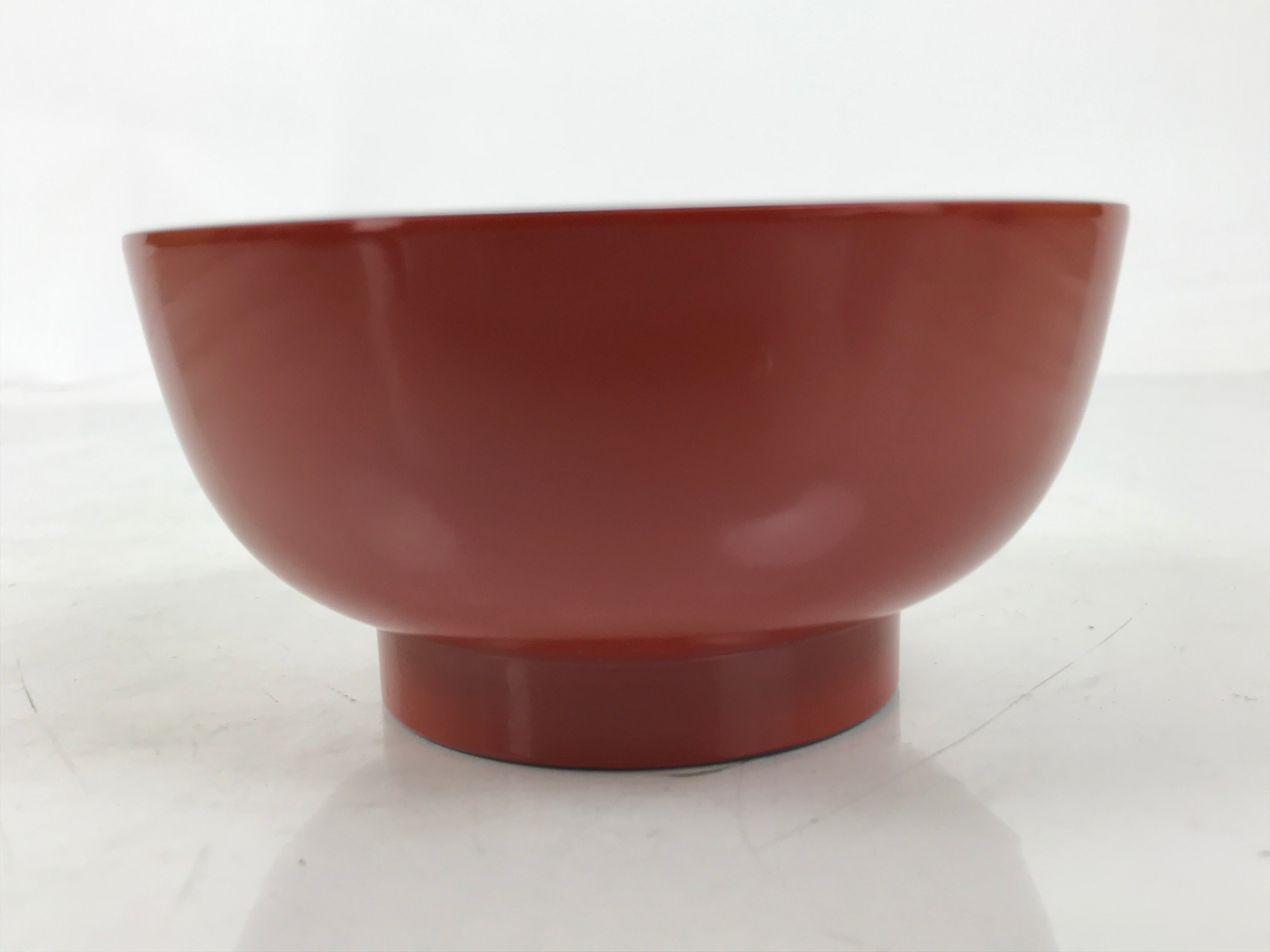 Japanese Natural Lacquered Wooden Rice Bowl Owan Vtg Wajima Nuri Red Black LB145