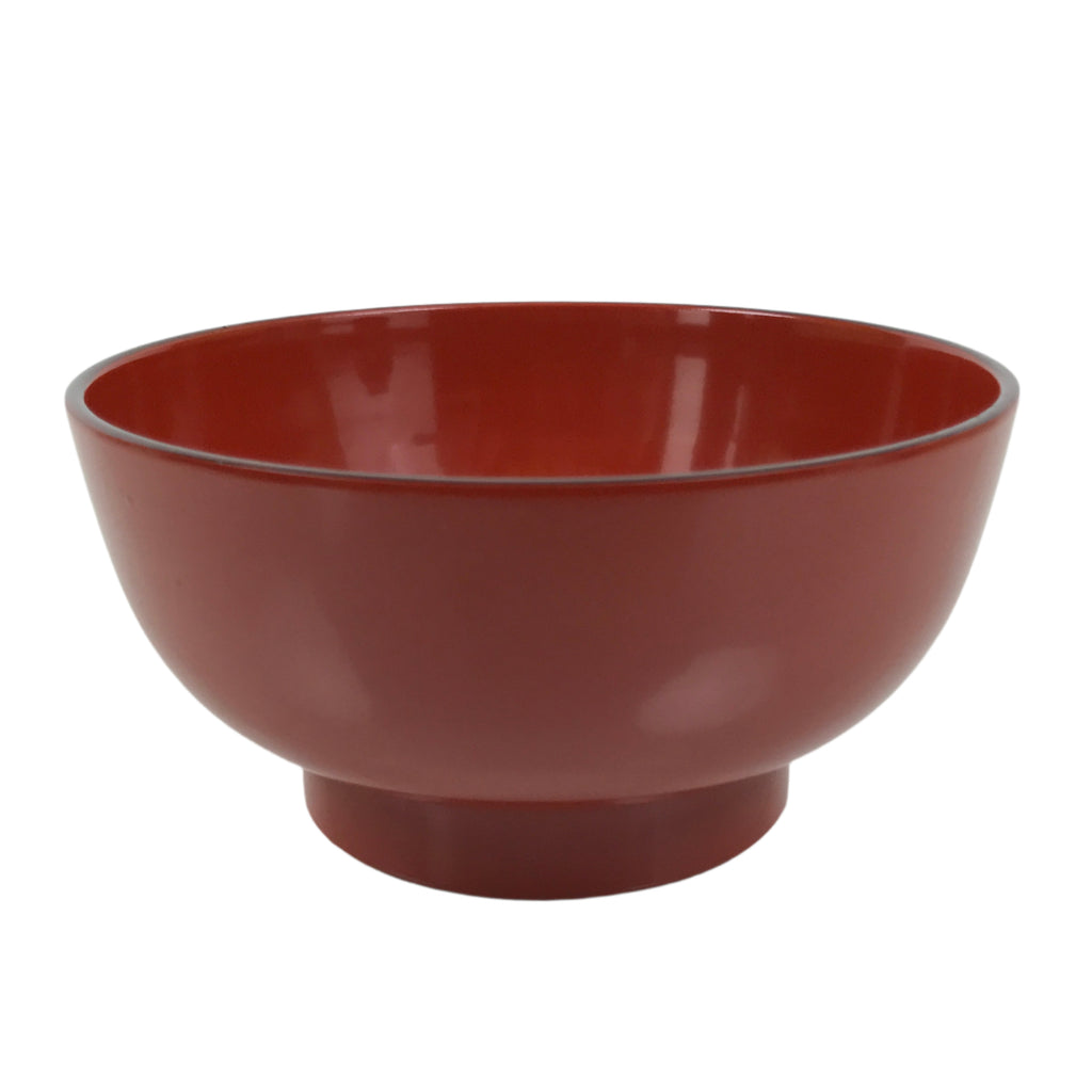 Japanese Natural Lacquered Wooden Rice Bowl Owan Vtg Wajima Nuri Red Black LB145