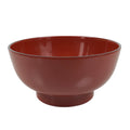 Japanese Natural Lacquered Wooden Rice Bowl Owan Vtg Wajima Nuri Red Black LB145