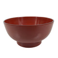 Japanese Natural Lacquered Wooden Rice Bowl Owan Vtg Wajima Nuri Red Black LB147