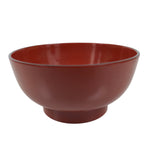 Japanese Natural Lacquered Wooden Rice Bowl Owan Vtg Wajima Nuri Red Black LB147